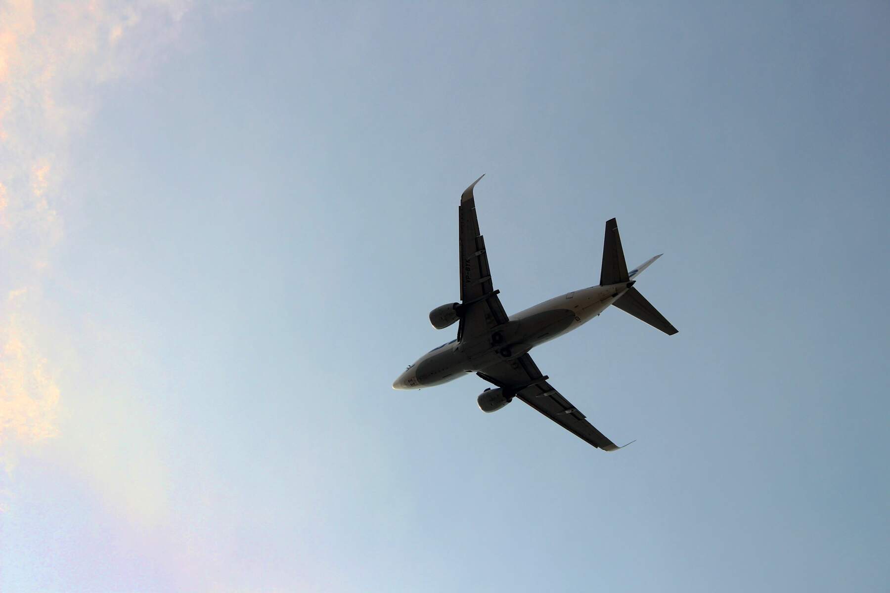 Airliner passing overhead